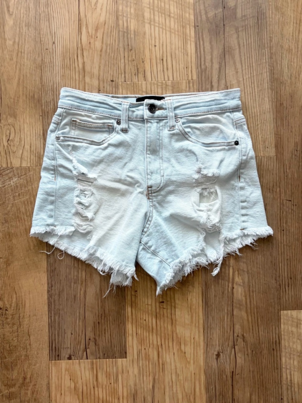Kendall & Kylie The Icon Short High Waisted Denim Shorts